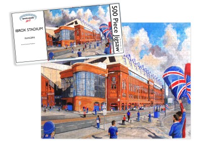 Ibrox Stadium Fine Art 'Going to the Match' Jigsaw Puzzle - Rangers FC